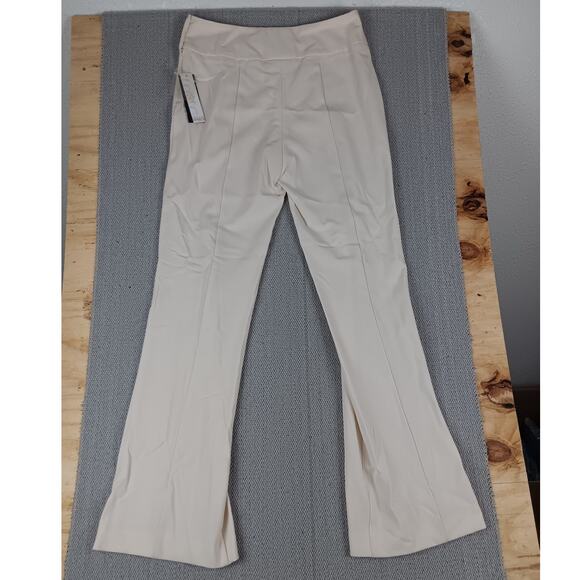 Taylor Brooke Canada Pants Womens 8 30X33 Cream Flare Leg High Waist - Picture 2 of 14